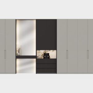 Prime Mirror-Panel Wardrobe