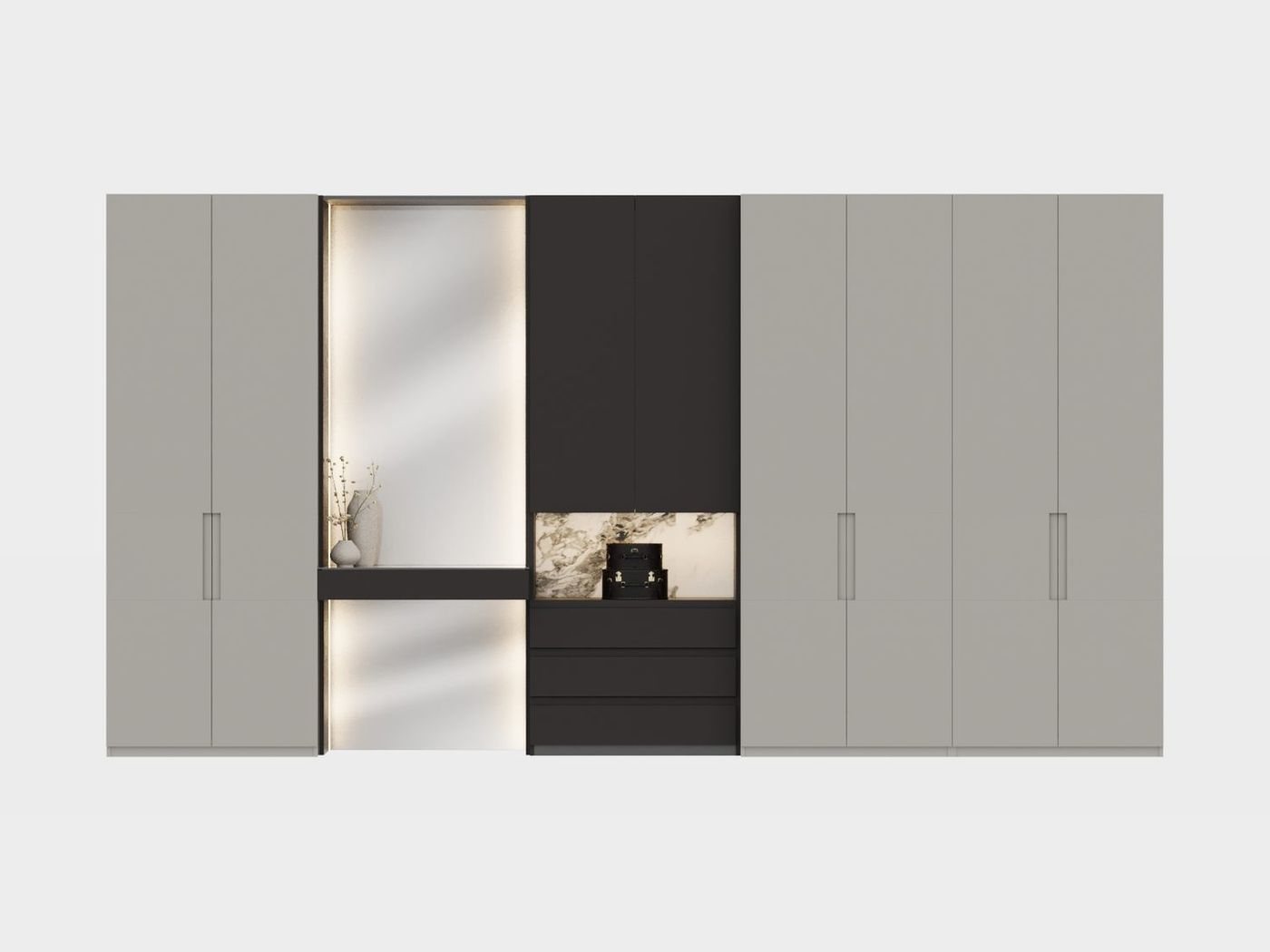 Prime Mirror-Panel Wardrobe 1 Prime Mirror-Panel Wardrobe