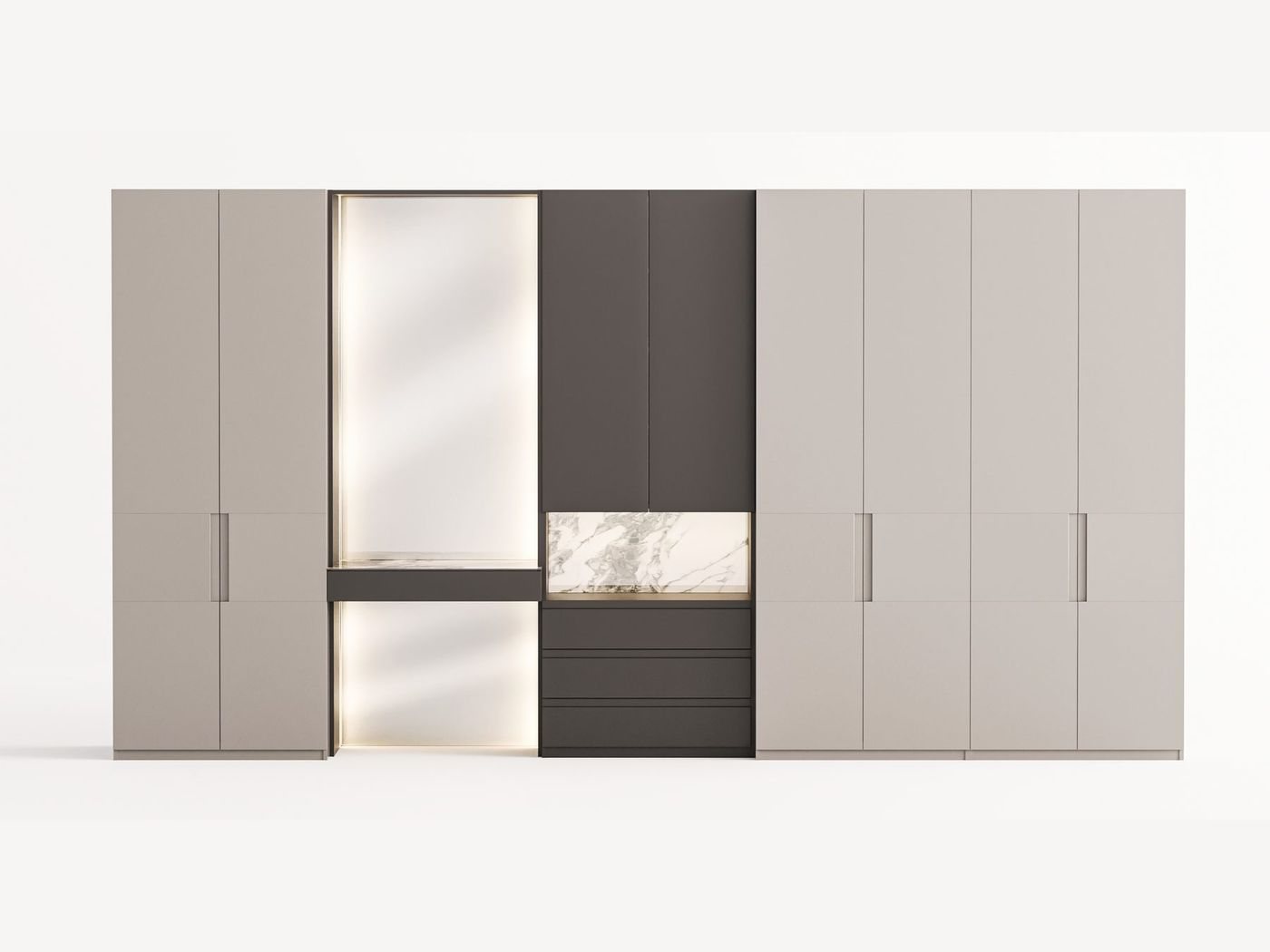 Prime Mirror-Panel Wardrobe 2 Prime Mirror-Panel Wardrobe – view 2